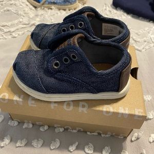 Toddler Toms Denim Cordones
